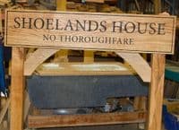 Solid Hardwood Entrance Signs with Posts | The Sign Maker Shop