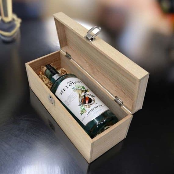 Wooden  Gin / Whisky Bottle Presentation Box  | The Sign Maker Shop