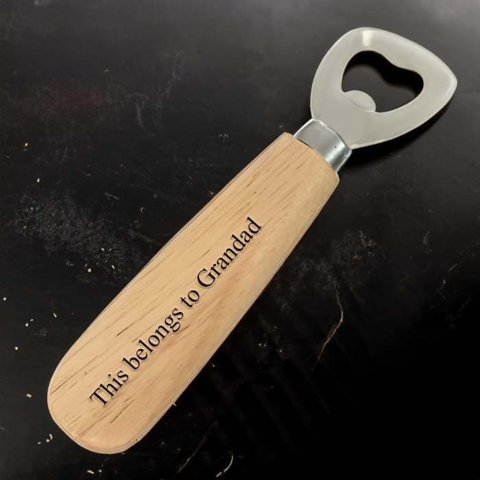 Wooden Handled Bottle Opener