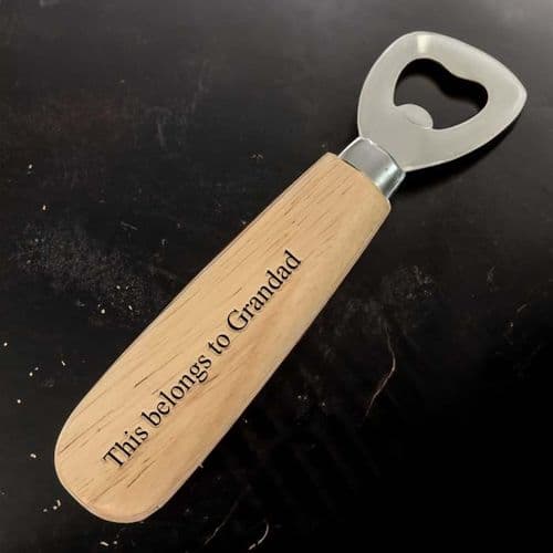 Wooden Handled Bottle Opener | The Sign Maker Shop