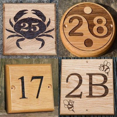 Wooden House Numbers