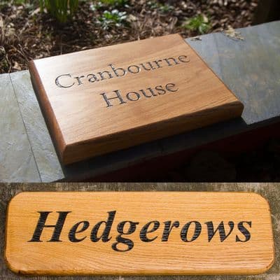 Wooden House Signs