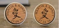 Wooden Love Cufflinks