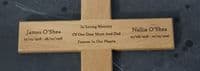 Wooden Memorial Crosses with Text Engraved  | The Sign Maker Shop
