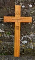 Wooden Memorial Crosses with Text Engraved  | The Sign Maker Shop
