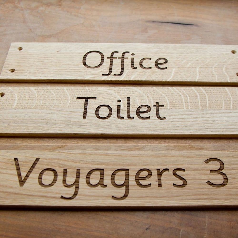 Wooden Office Door Signs & Indoor Engraved Plaques