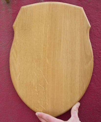 Oak and Sapele Taxidermy Shields | The Sign Maker Shop