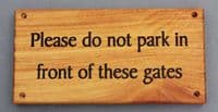Durable Iroko Hardwood House Signs  | The Sign Maker Shop
