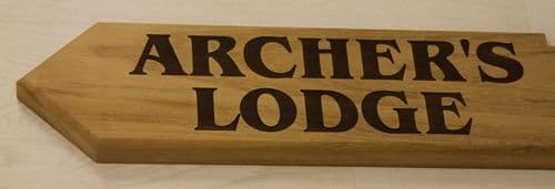 Durable Iroko Hardwood House Signs  | The Sign Maker Shop