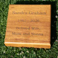Wooden Tablet & Lawn Memorial| The Sign Maker Shop
