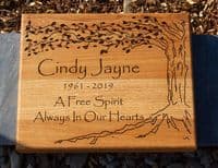 Wooden Tablet & Lawn Memorial| The Sign Maker Shop