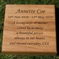 Wooden Tablet & Lawn Memorial| The Sign Maker Shop