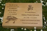 Wooden Tablet & Lawn Memorial| The Sign Maker Shop