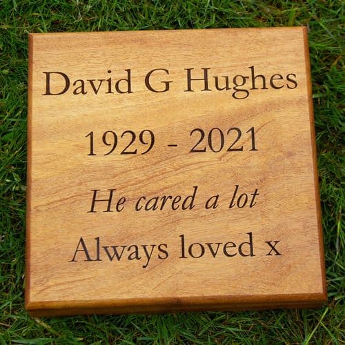 Wooden Tablet & Lawn Memorial| The Sign Maker Shop