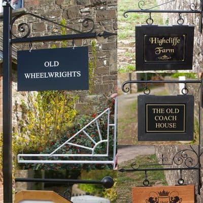 Wrought Iron Sign Brackets