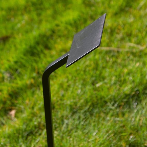 Wrought Iron Stake with Metal Plate |  The Sign Maker Shop