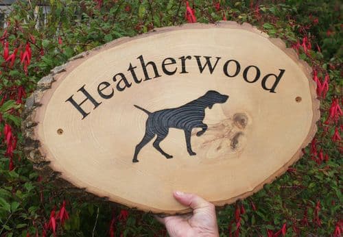 Extra Large Rustic Timber Wooden House Sign | The Sign Maker Shop*
