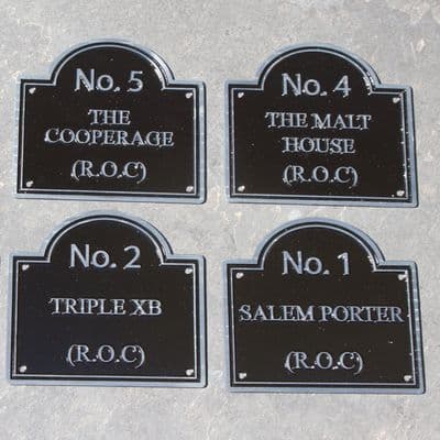 Zinc Plate Signs with Raised Letters