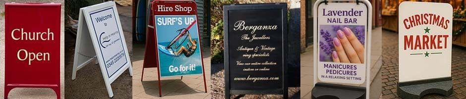 A-Boards, Pavement Signs and Sanwich Boards