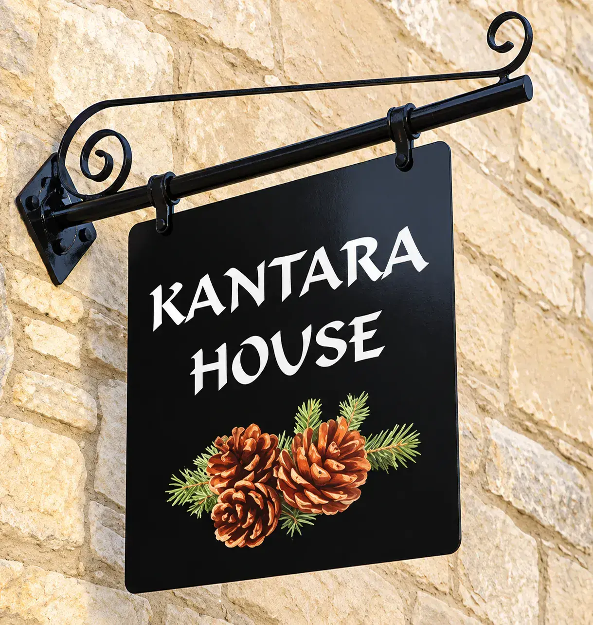 AF Bracket with Black Steel Panel
