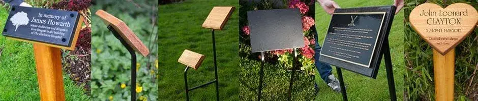 Tree Stakes, Backing Boards & Plaque Holders.