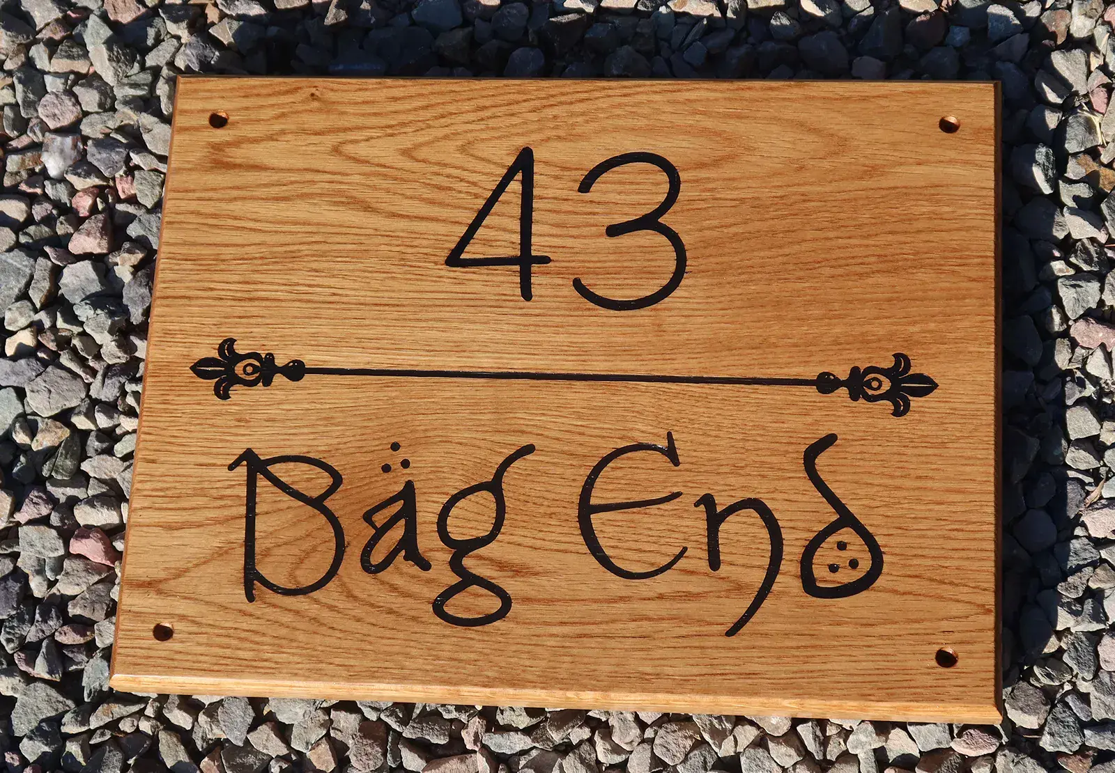 Bespoke Oak Sign