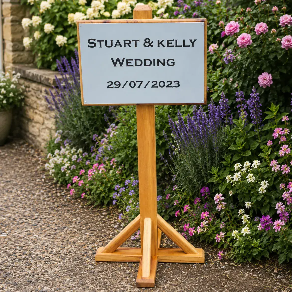 Full colour free standing-sign