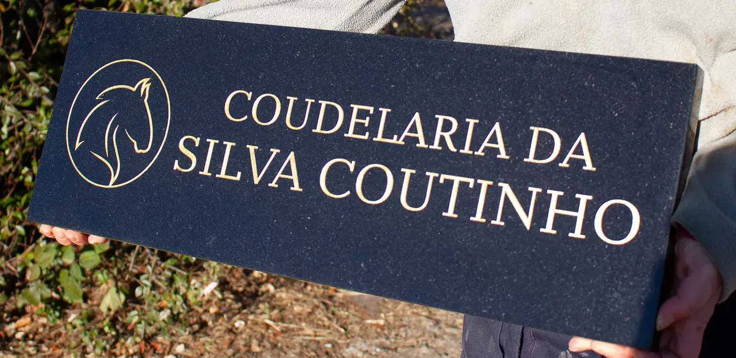 Large Granite House Sign
