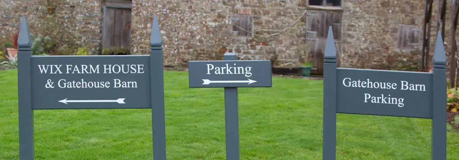Matching Painted Signs