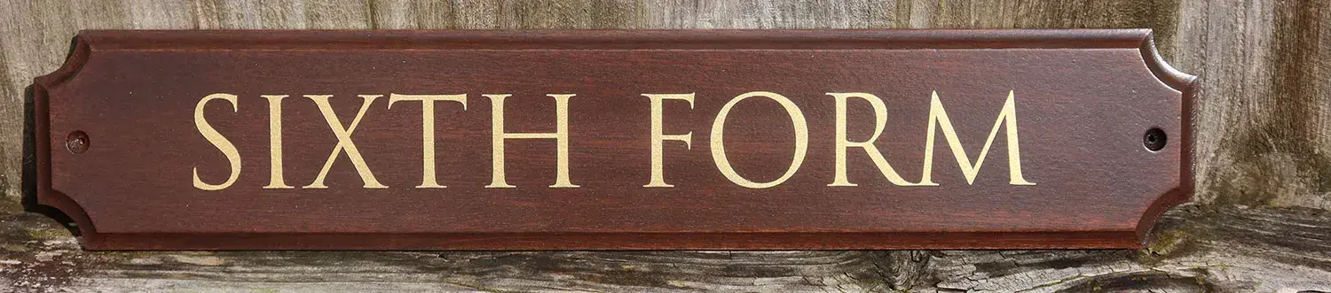 Antique Oak Stain - Painted Lettering
