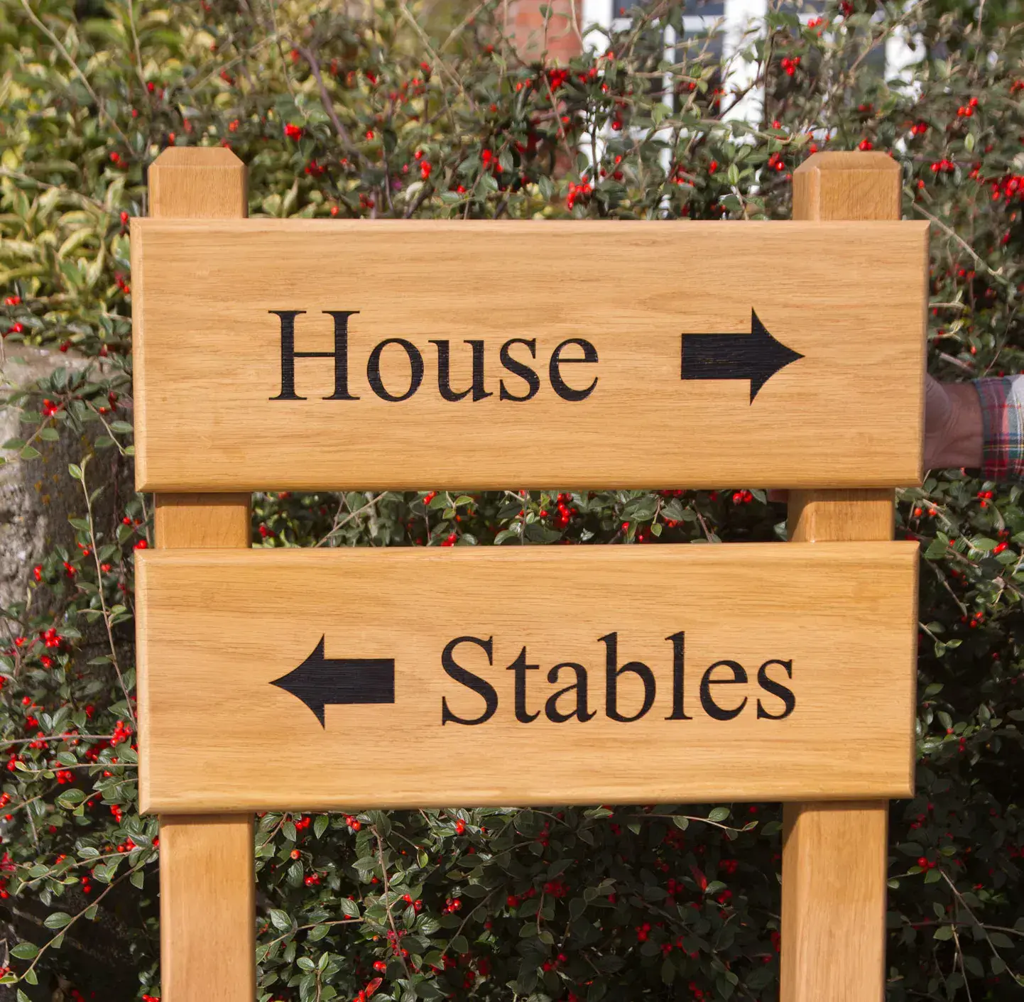 Two Signs on Posts