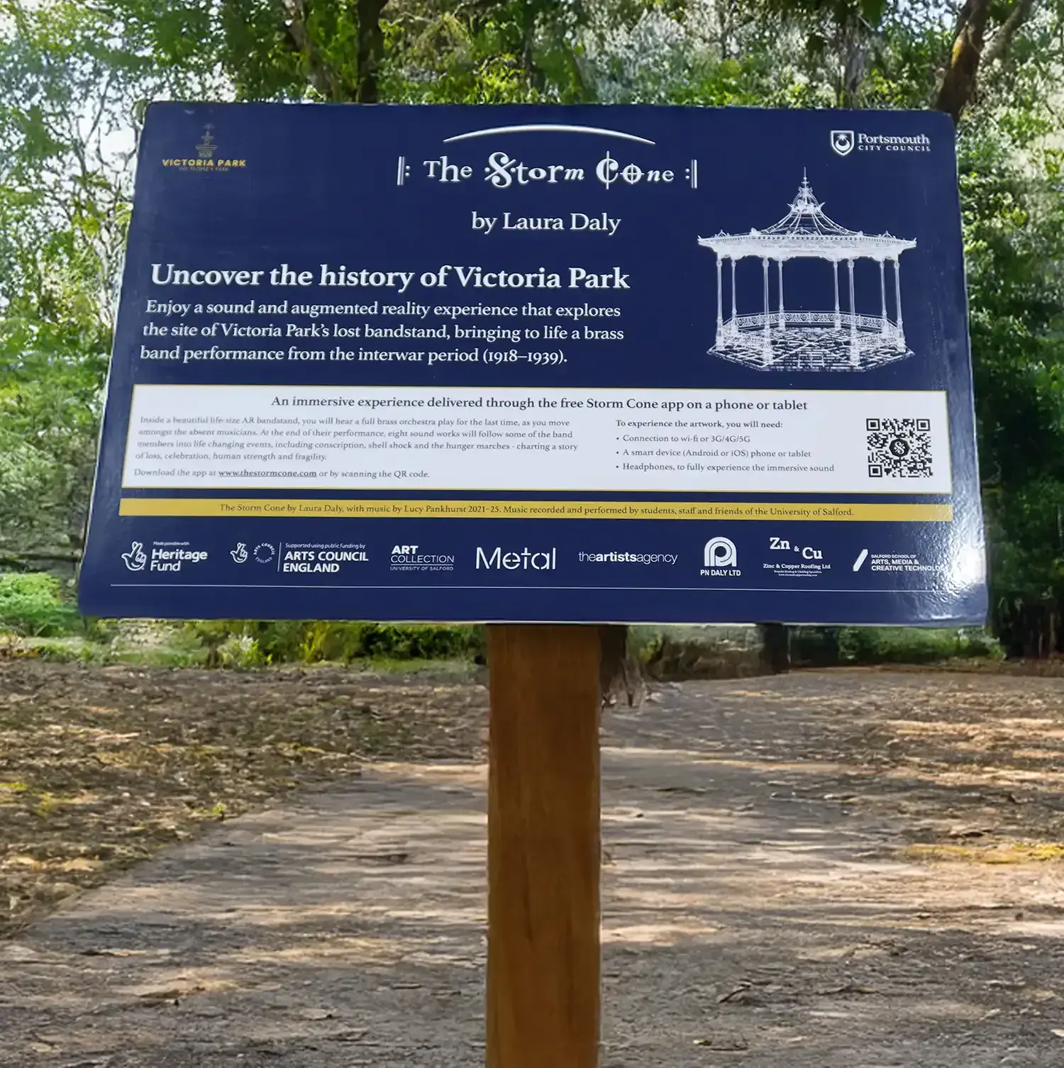 Outdoor information lectern