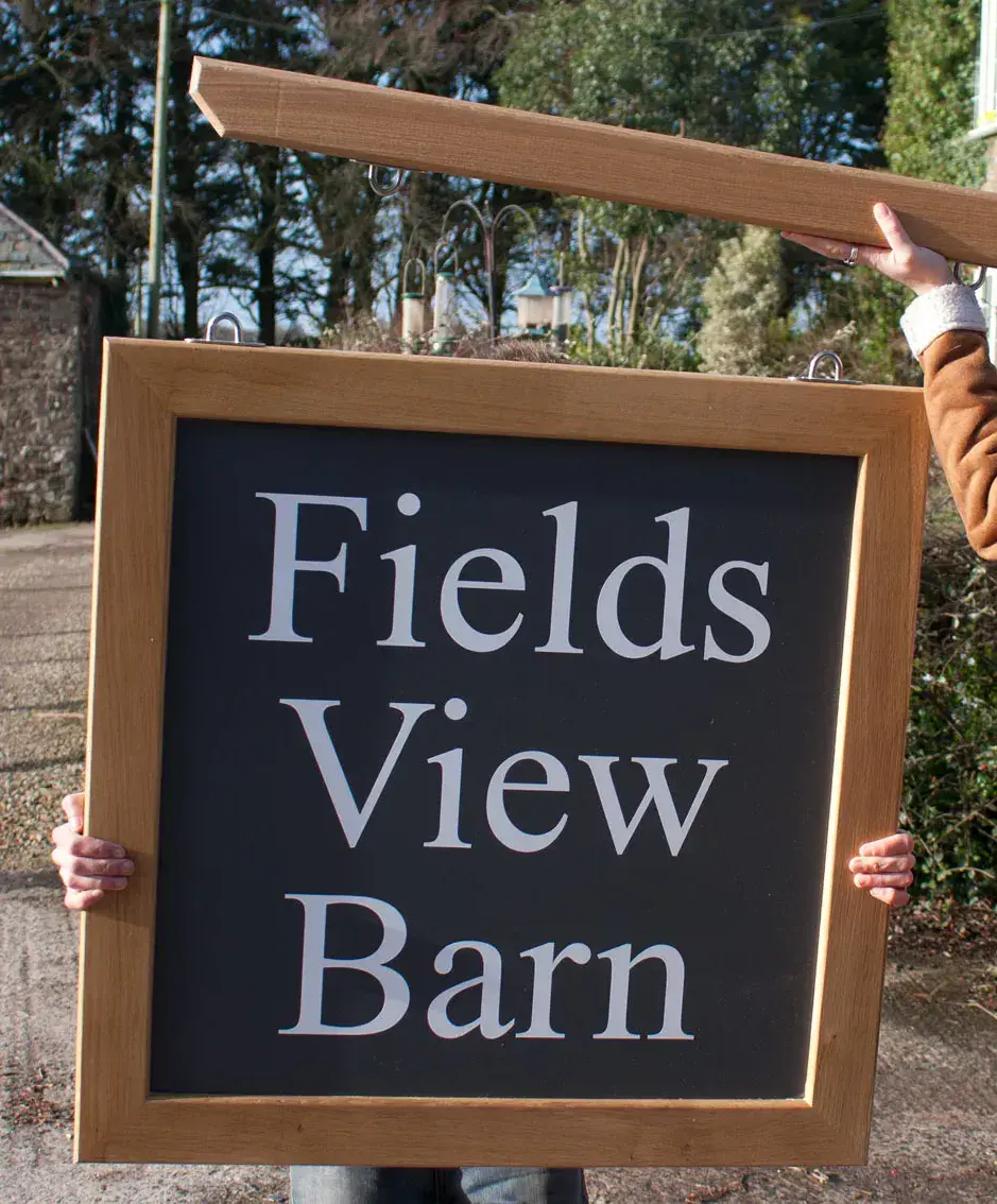 Oak Framed Hanging Sign