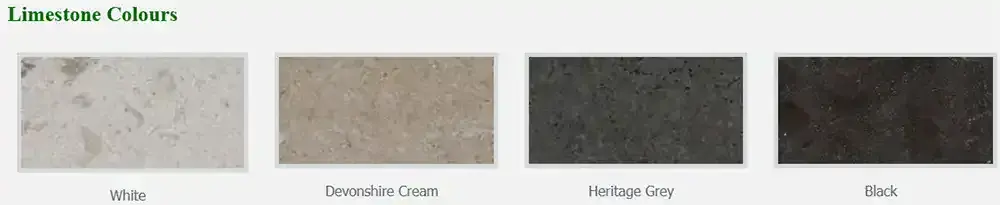 The colours of limestone for signs and memorials