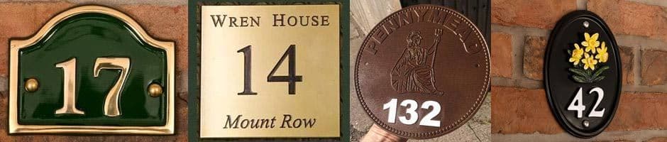 Metal House Numbers and House Number Signs