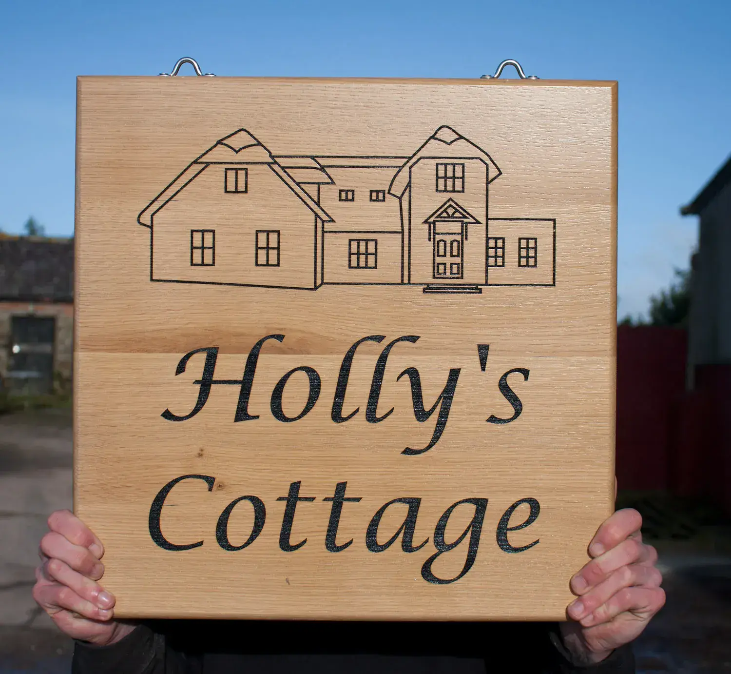 Hanging Oak Sign