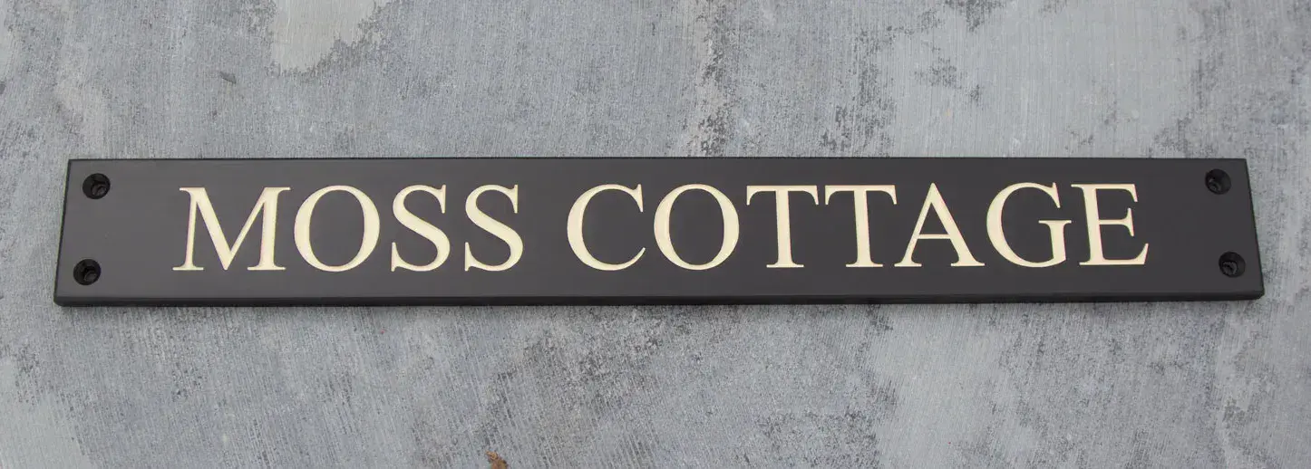 Oiled Slate Sign