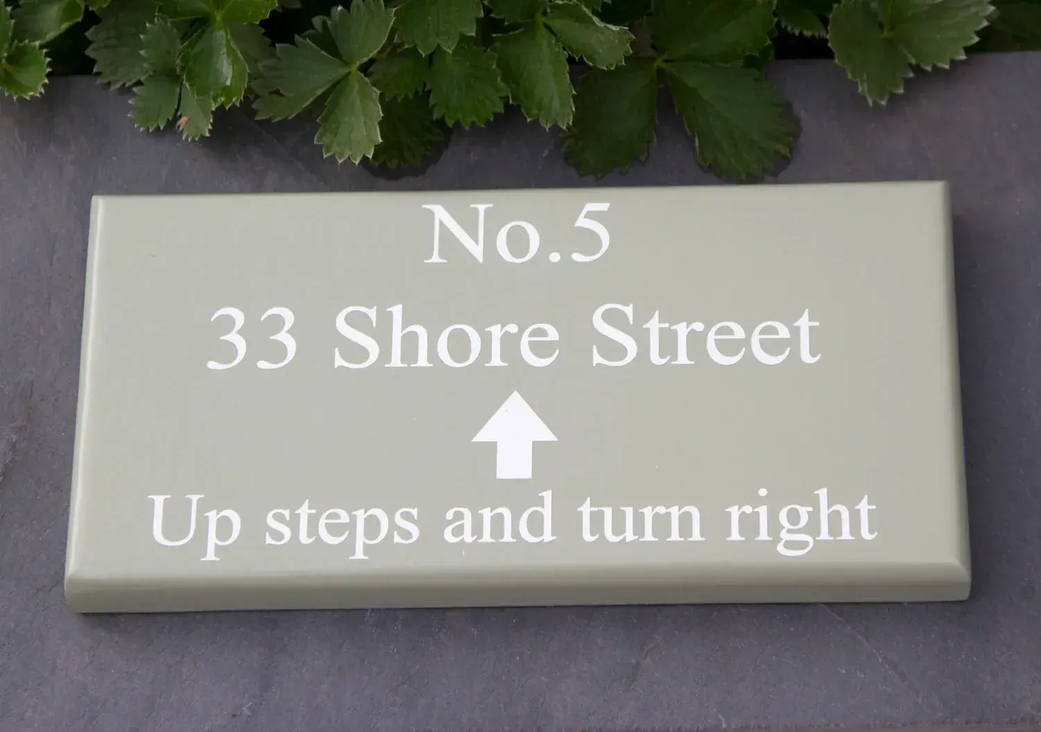 Painted Address Sign