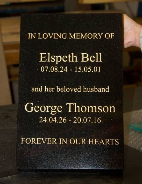 Wedge Shape Inscriptions Granite Wedges with Engraved Lettering| The Sign Maker Shop