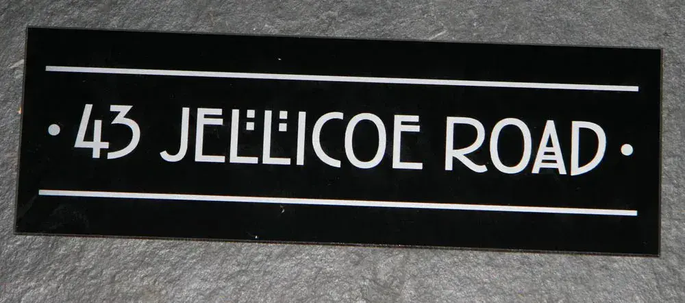 Reflective House Sign