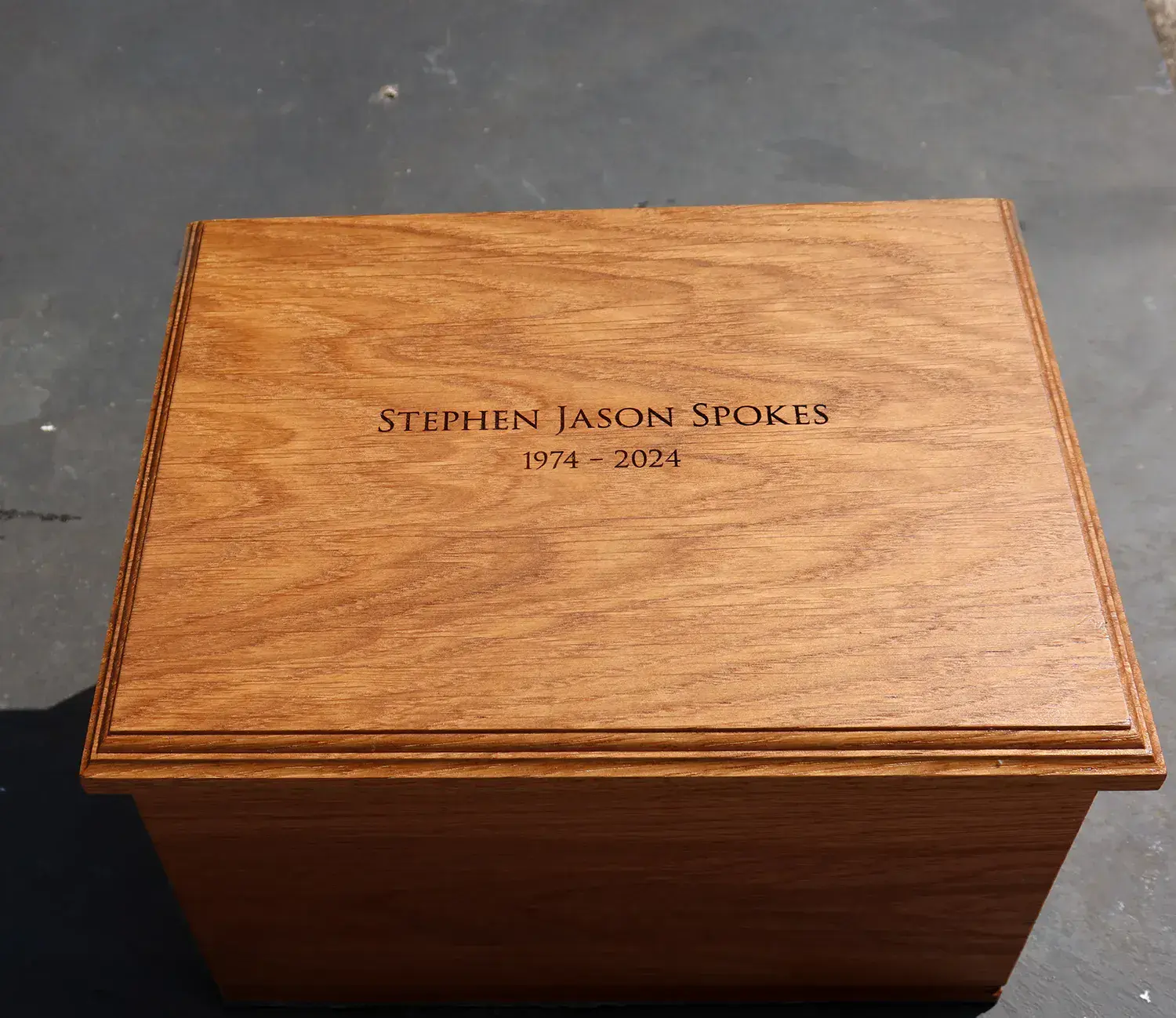 Simple Woodland Casket