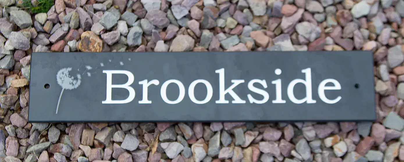 Slate House Sign