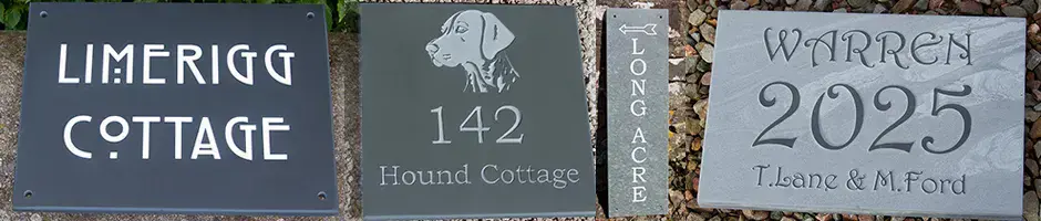 Slate House Signs - Made Just the way you want them.