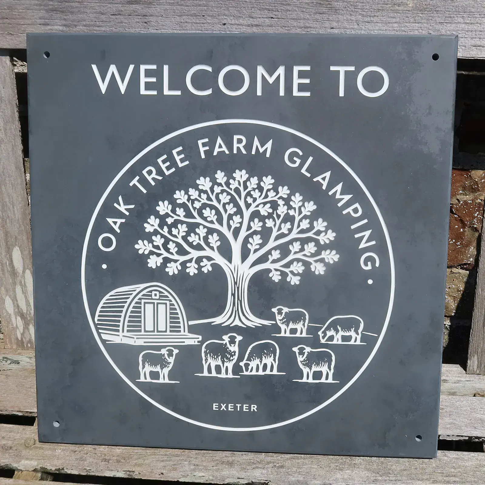 Square Slate Sign