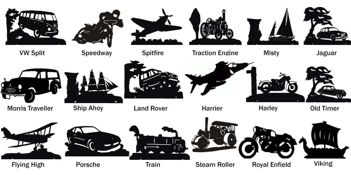 Transport silhouettes