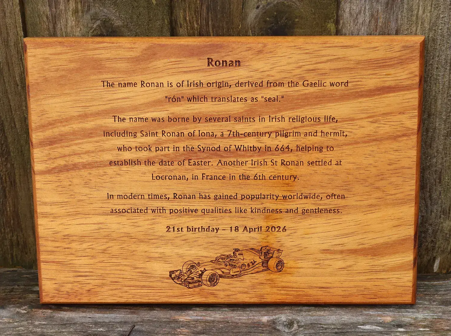 Wooden Birthday Sign