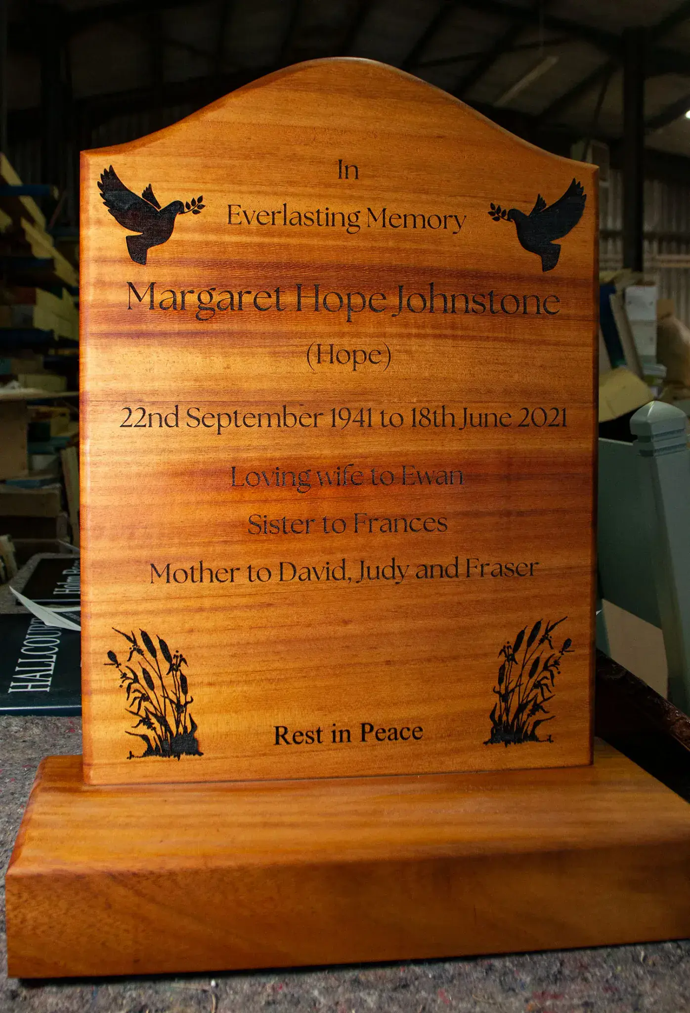 Wooden Headstone