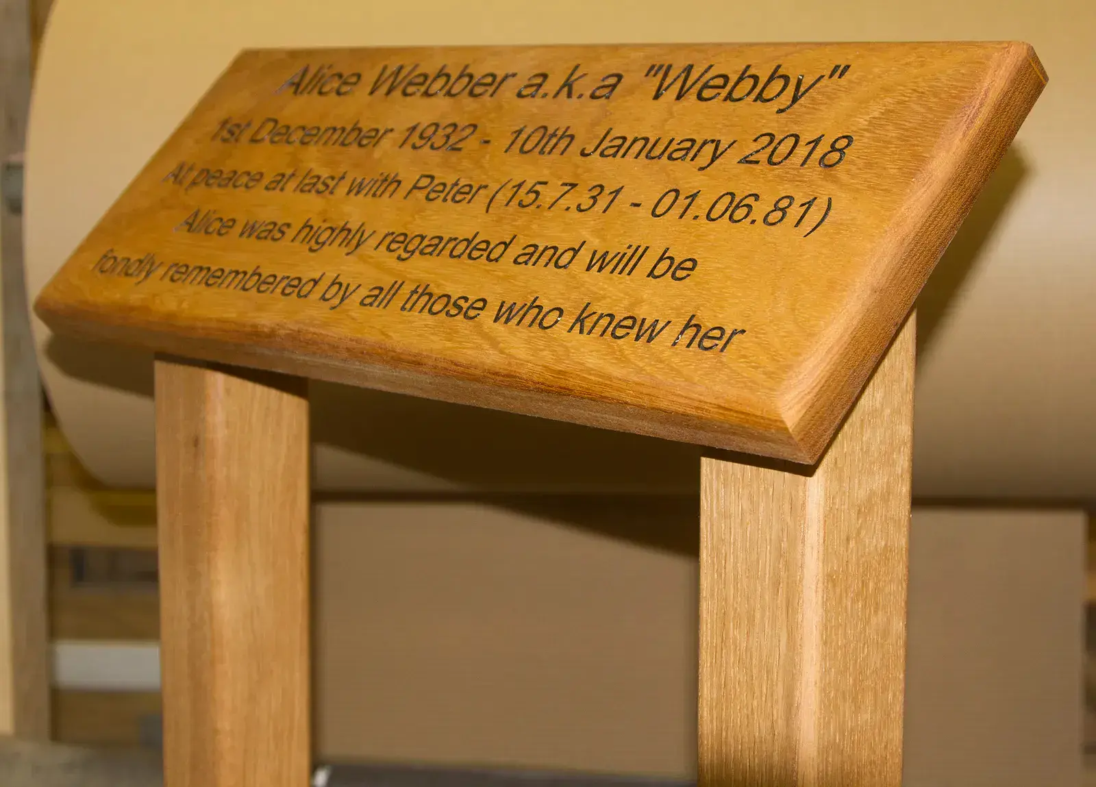 Wooden Memorial