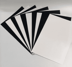 5 x A4 Sheet White or Black Polyflex Bargain Bundle