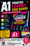 A1 5mm Foamex Signs